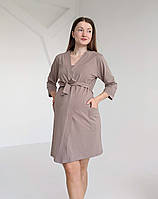 Комплект халат і сорочка у родзал (какао), фото 9