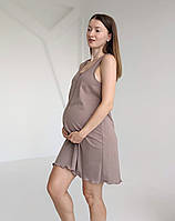 Комплект халат і сорочка у родзал (какао), фото 4