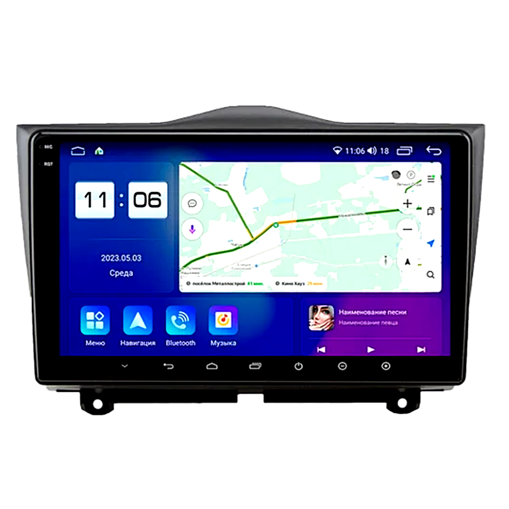 Штатна магнітола андроїд Lada Granta 2018+, Автомагінтола 2дин 4 ядра 2/32, штатний головний пристрій ладу, фото 1