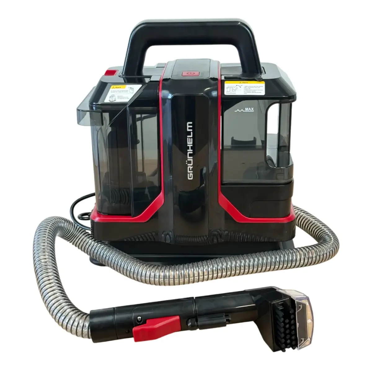 Побутовий миючий пилосос 450 Вт 1080 мл Grunhelm GWVC-05 HBR пилосос для вологого прибирання домашній пилосос, фото 1