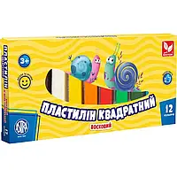 Пластилін Ш. 210гр 12кольорів №83813908-UA