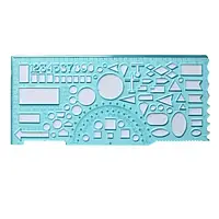 Лінійка офіцерська пластикова Irbis №0054 прозора зелена