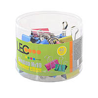 Біндер металевий 19мм кольоровий пастельний Leo1112 №140092