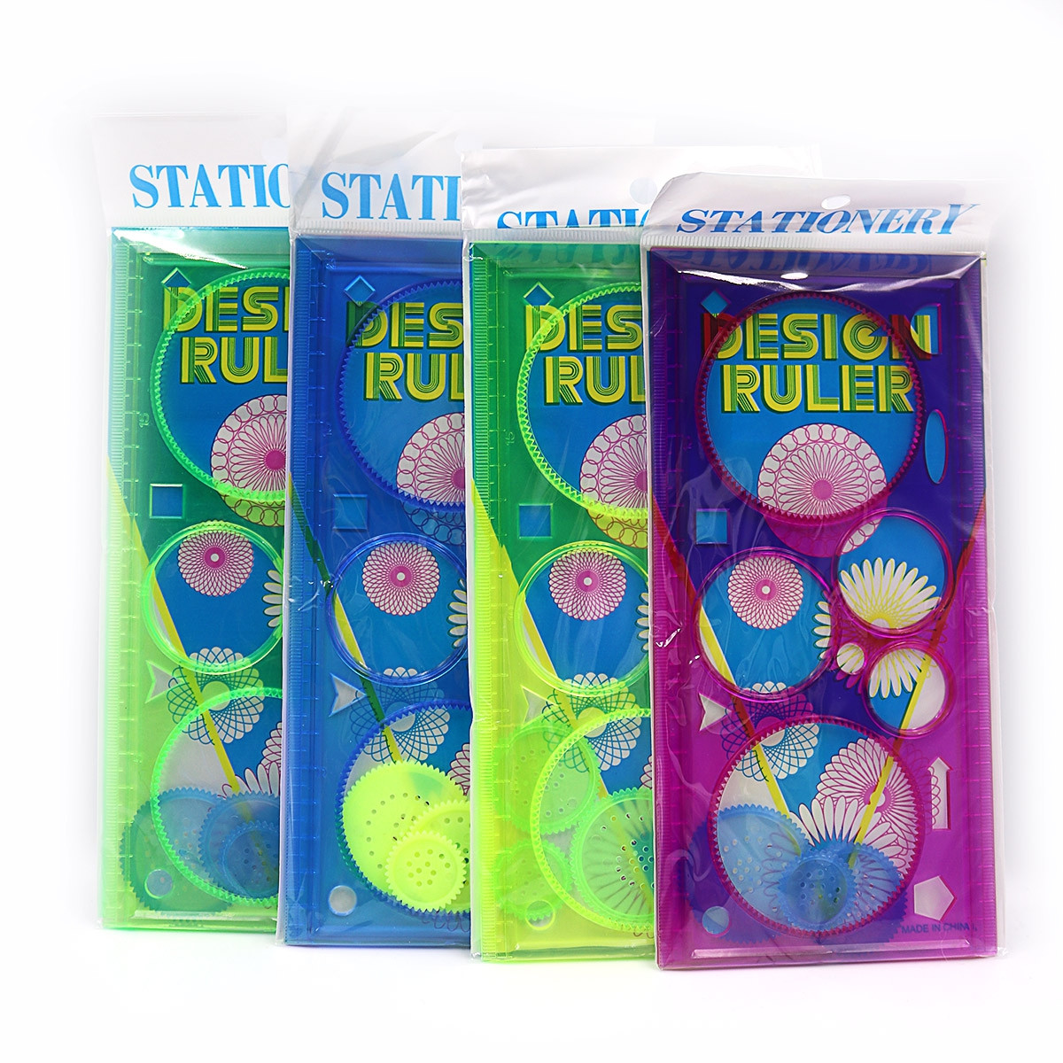 Спірограф JO №1616 пластиковий асорті кольорів, фото 1