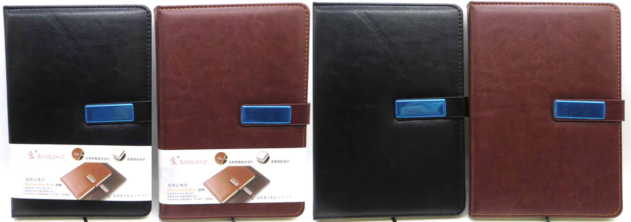 Блокнот на магниті А5 КНР 134 листа # №210-25 (30291) (шкірзамова обкладинка) з металевою планкою, фото 1