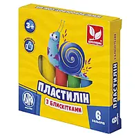 Пластилін Ш. 78гр 6кольорів №303109001-UA