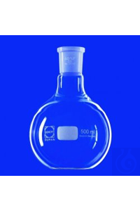 Колба плоскодонна з конічним шліфом, DURAN®, 250 мл, зовн.діам.колби 85 мм, шліф 29/32 NS, фото 1