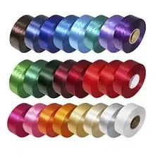 Стрічка атласна 1метр 25мм асорті кольорів, фото 1