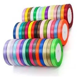 Стрічка атласна 1метр 6мм асорті кольорів, фото 1