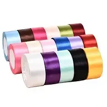 Стрічка атласна 1метр 40мм асорті кольорів, фото 1