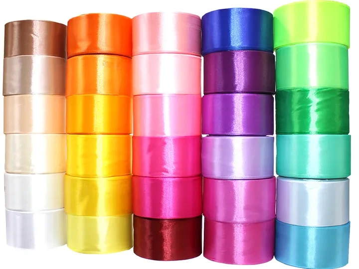 Стрічка атласна 1метр 50мм асорті кольорів, фото 1