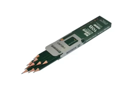 Олівець простий чорнографітний Deli №6843 10B (суперм'який), фото 1