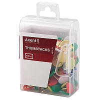 Кнопки Axent №4214 (100шт) кольорові у пластиковому контейнері