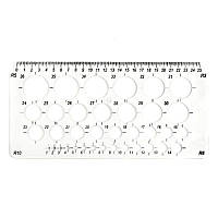 Трафарет окружностей Атлас №AS-0246, К-9060м