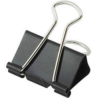 Біндер металевий 32мм чорний 4Office №4-329