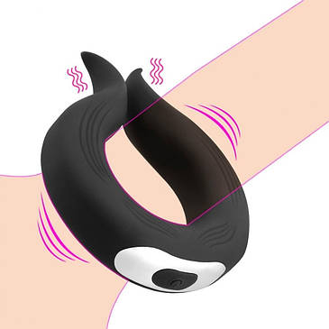 Чоловіче віброкільце Ikoky на пеніс, 10 режимів вібрації та затримка еякуляції, фото 1