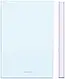 Блокнот А5 Deli 96 кремових листів # №EN140G (57249) (PU гнучка обклад.) з рожевим торцем блакитний, фото 4