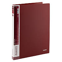 Папка на 2 малих кільцях А4 Axent №1207-04 з кишенею (25мм) бордова