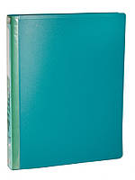 Папка на 4 великих кільцях А4 4Office №4-230 з кишенею асорті кольорів