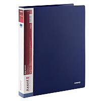 Папка на 4 великих кільцях А4 Axent №1208-02 з кишенею (35мм) синя