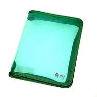 Папка на блискавці В5 Eagle №1802-10 щільністю 450мкм прозора асорті кольорів