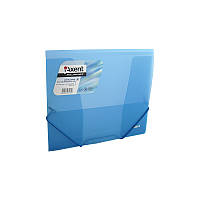 Папка на гумках А5+ Axent №1505-22 прозора синя