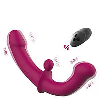 Подвійний фалоімітатор Love Toy для пари, страпон для вагінального та анального масажу