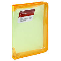 Папка на блискавці В5 Axent №1802-25 щільністю 550мкм прозора жовта