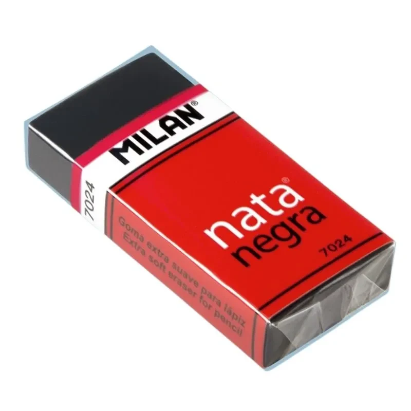 Гумка (ластик) Milan №7024 (для олівців В-8В) чорна, фото 1