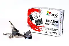 Біндер металевий 41мм Eagle чорний №TY23B