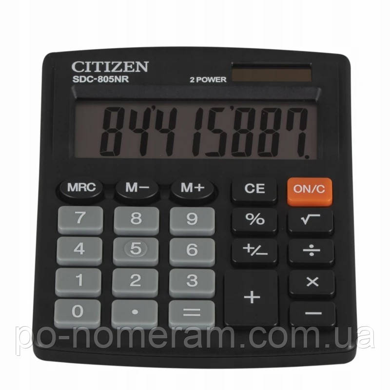 Калькулятор CITIZEN /SDC805NR/ настол.8-разр.125*100мм-1, фото 1
