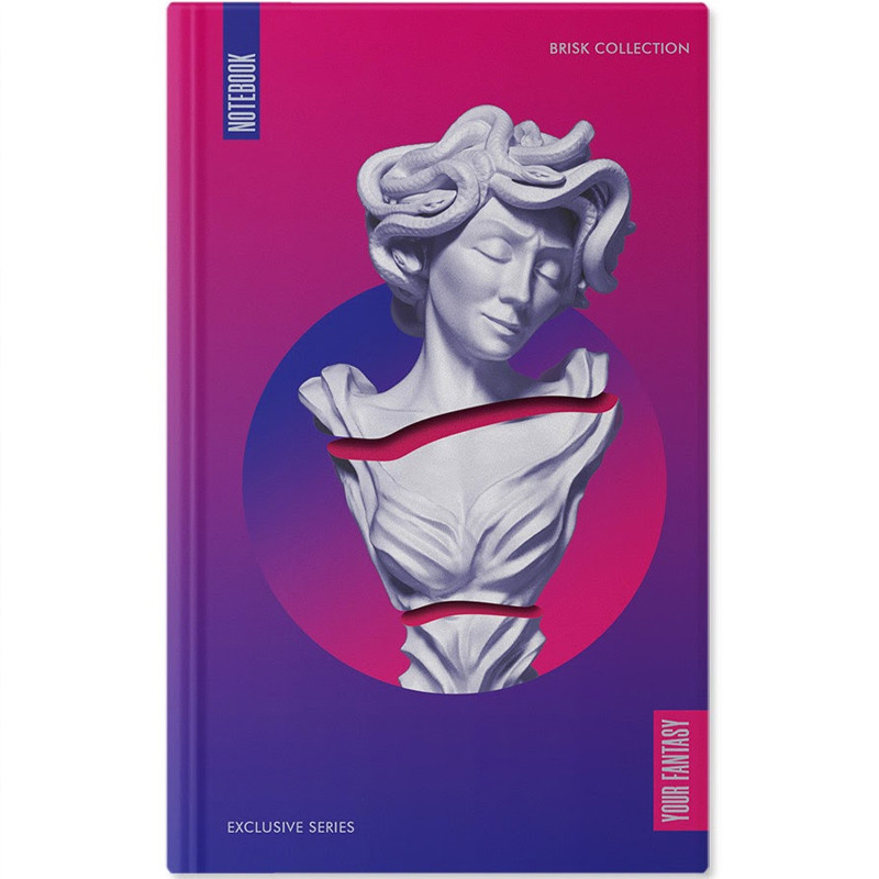 Блокнот А5 Brisk 88 листів # БВ-1(49325) (тверда обкладинка Soft-touch), фото 1