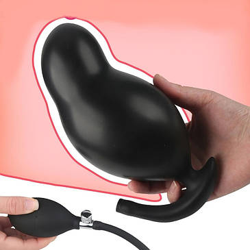 Анальна пробка Love Toy надувний фалоімітатор-насос і розширювач для масажу простати, фото 1