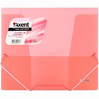 Папка на гумках А5+ Axent №1505-24 прозора червона