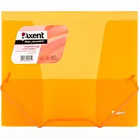 Папка на гумках А5+ Axent №1505-25 прозора помаранчева