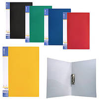 Папка з боковим затискачем А4 Ec №31202 з кишенею асорті кольорів