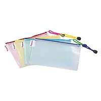 Папка-сітка на блискавці Євро Axent №1408-00 асорті кольорів