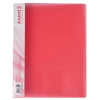 Папка-швидкозшивач А4 Axent №1304-24 з кишенею прозора червона