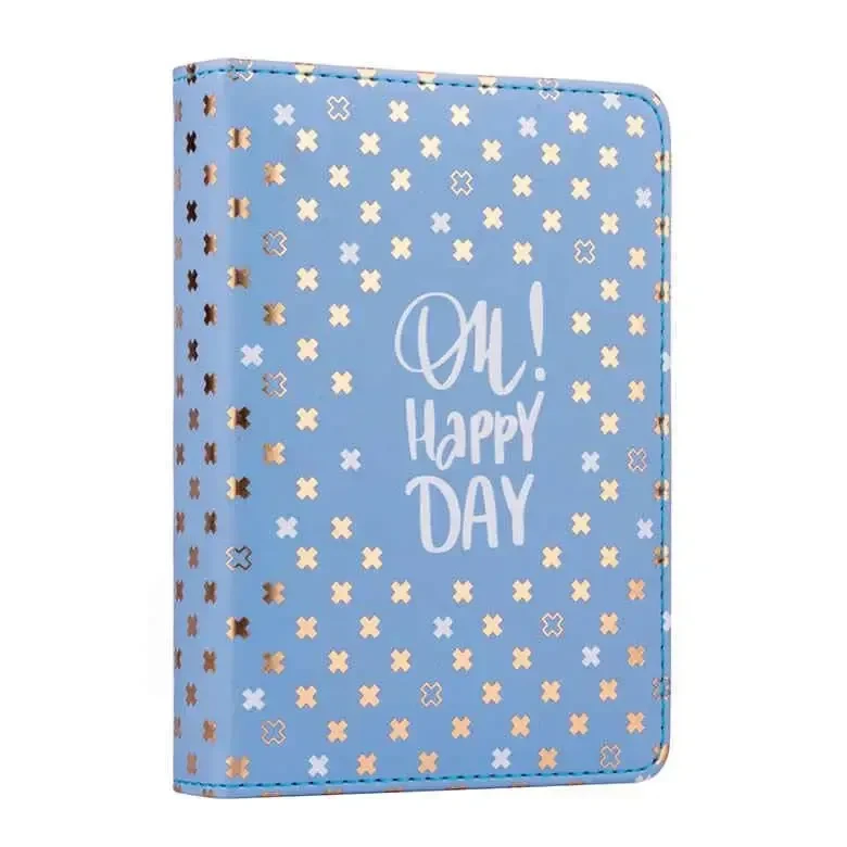 Планер недатований Yes А6 216 листів №252050 (14176) (PU тверда обкладинка) з блакитним торцем, фото 1