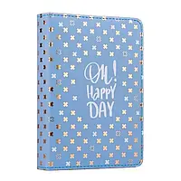 Планер недатований Yes А6 216 листів №252050 (14176) (PU тверда обкладинка) з блакитним торцем