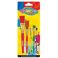 Пензлики Colorino №39062 (59644) 5штук акрилові Jumbo