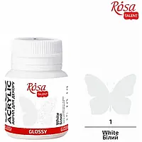 Акрил 20мл Rosa глянцевий №21001 білий