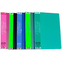 Папка з 40 файлами А4 4Office №4-225 асорті кольорів