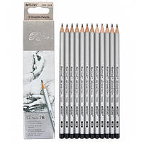 Олівець простий чорнографітний Marco №7000 2B