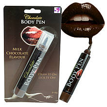 Їстівний шоколадний маркер для тіла для чуттєвих ігор Chocolate Body Pen (термін по 12.2025)