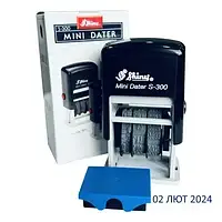 Датер Shiny 3мм з українськими літерами №S-300 (53670) зі змінною подушкою