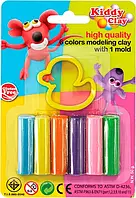 Пластилін КНР №ST-50-6+SM з формочками на блістері