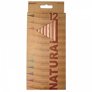 Олівці кольорові Marco №6100 12 штук нефарбовані, фото 1