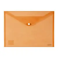 Папка на кнопці А4 Axent №1402-26 щільністю 180мкм прозора помаранчева