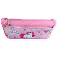 Пенал-сошетка К.Фреш №YM8470 на 2 відділення рожевий